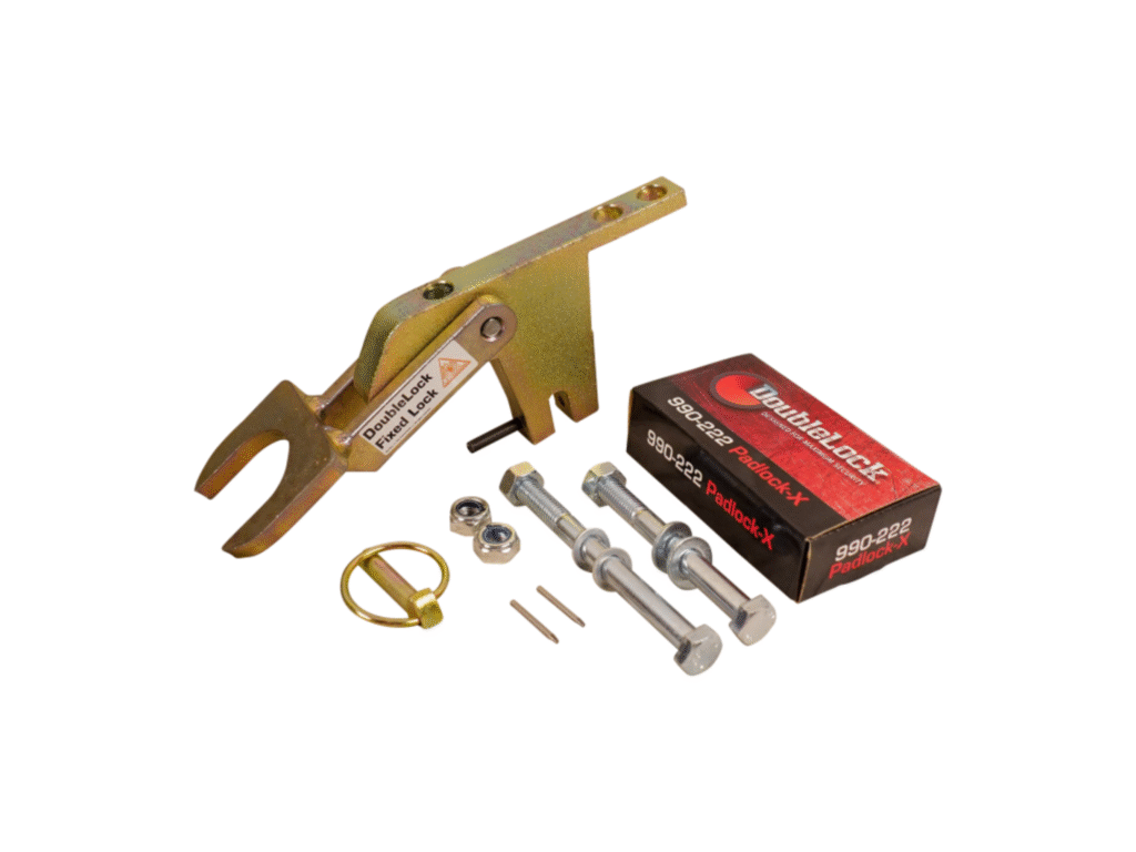 Foto onderbouwslot SCM ongeremde aanhanger